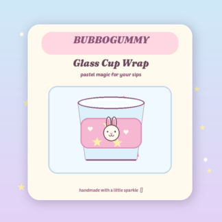 Glass Cup Wrap Design
